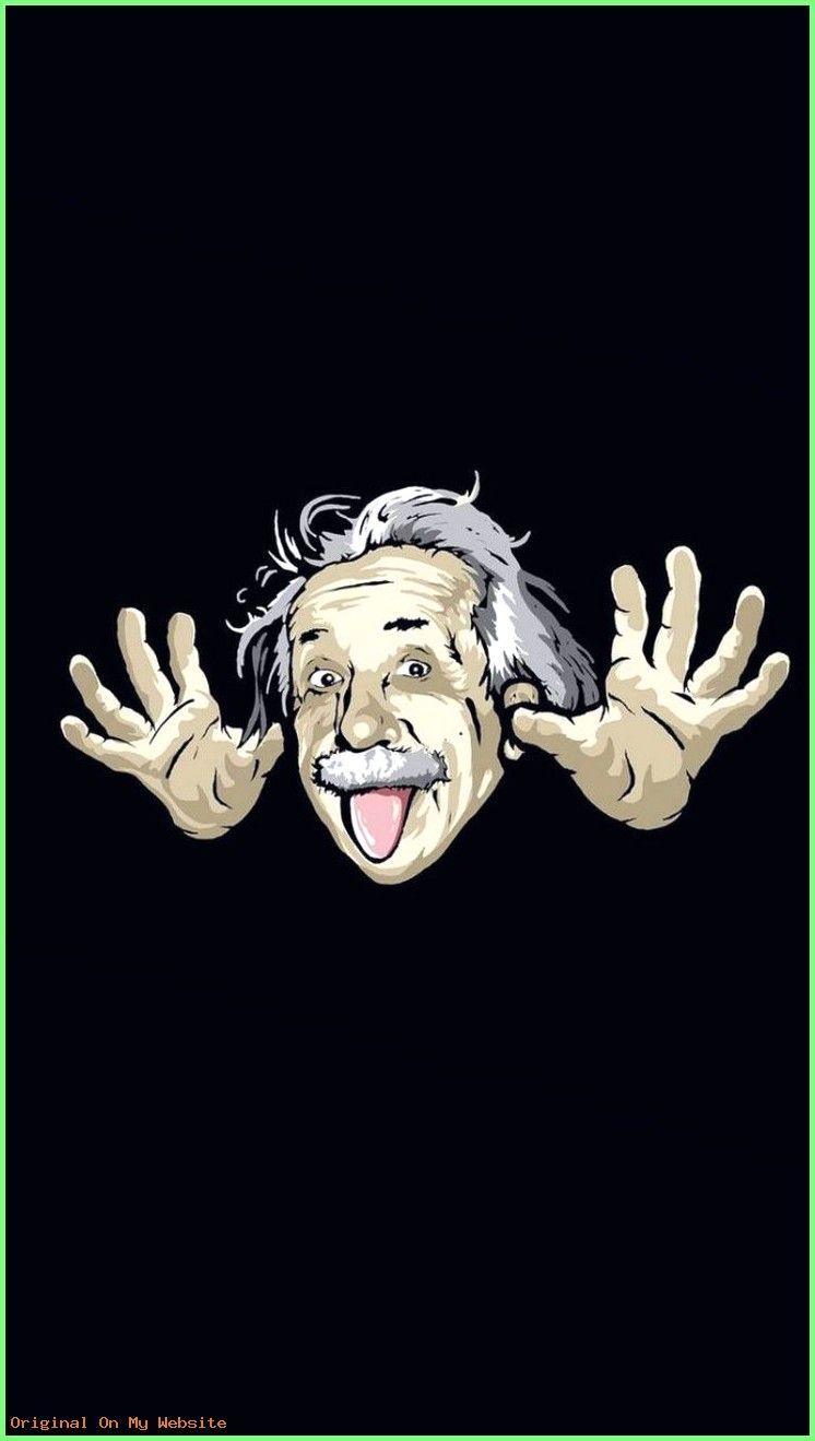Wallpaper iPhone Funny Albert Einstein X Home Screen