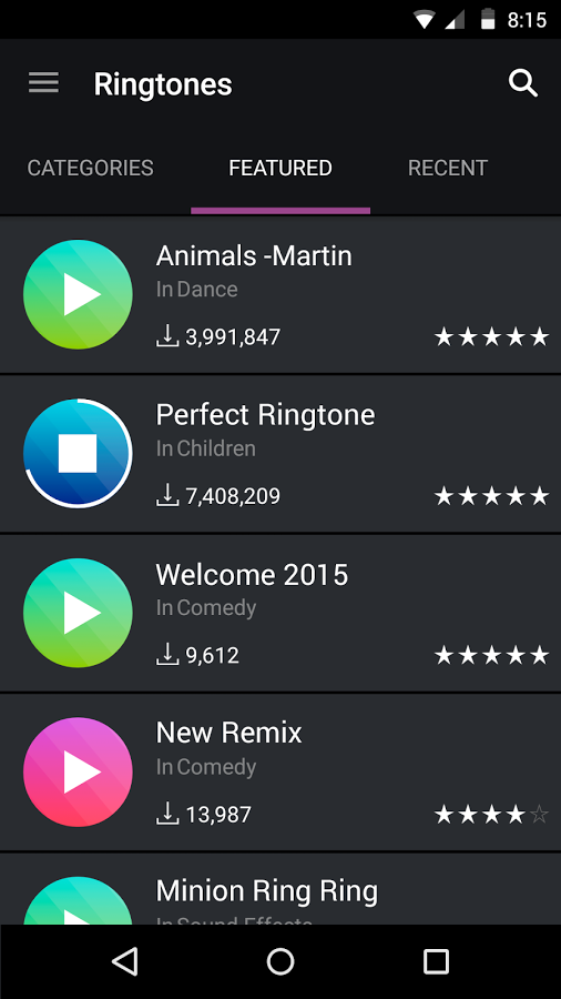 Free download ZEDGE Ringtones Wallpapers Applicazioni e Giochi Android