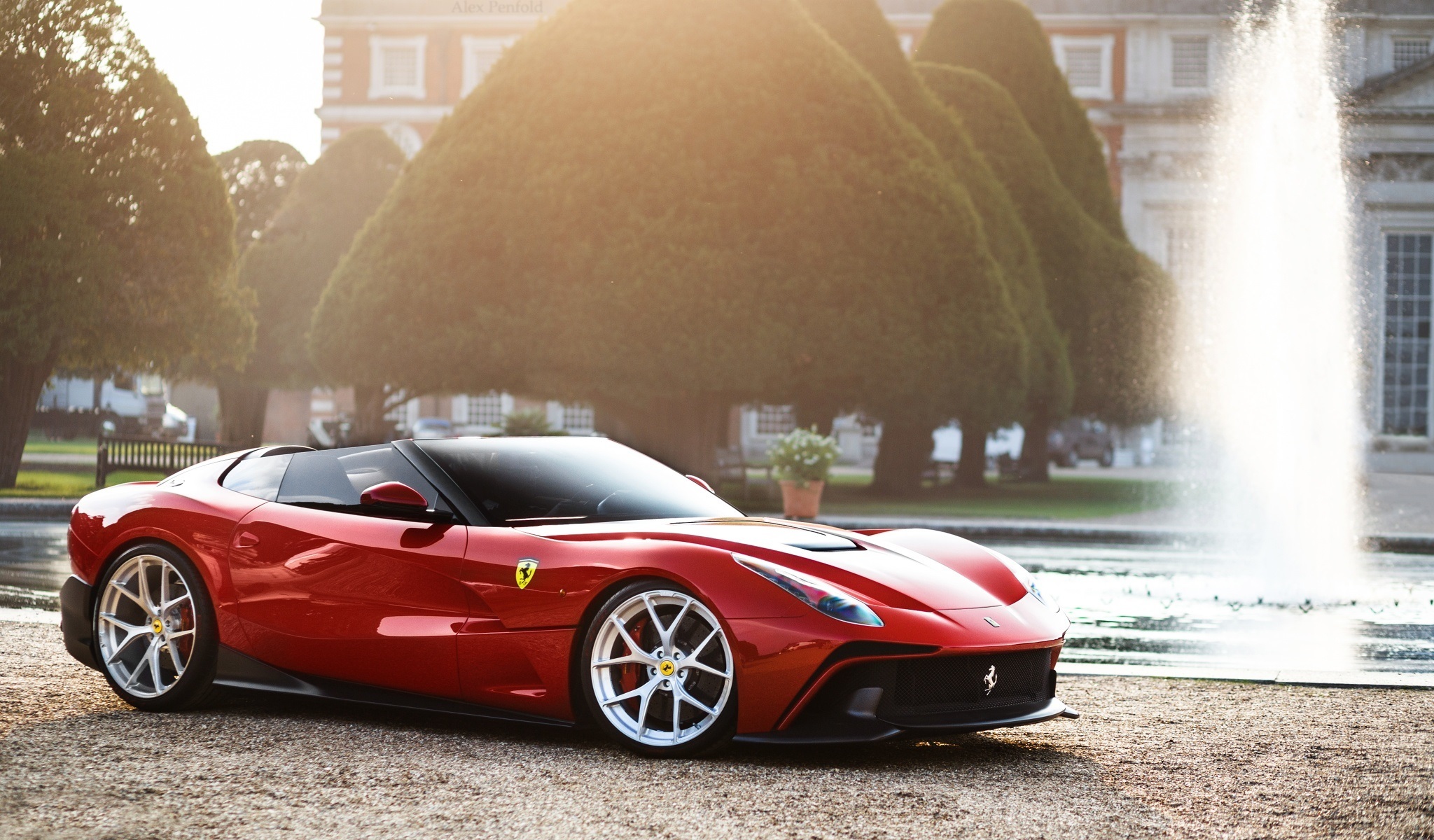 Ferrari F12 Trs Red Side Stock Photos Image HD