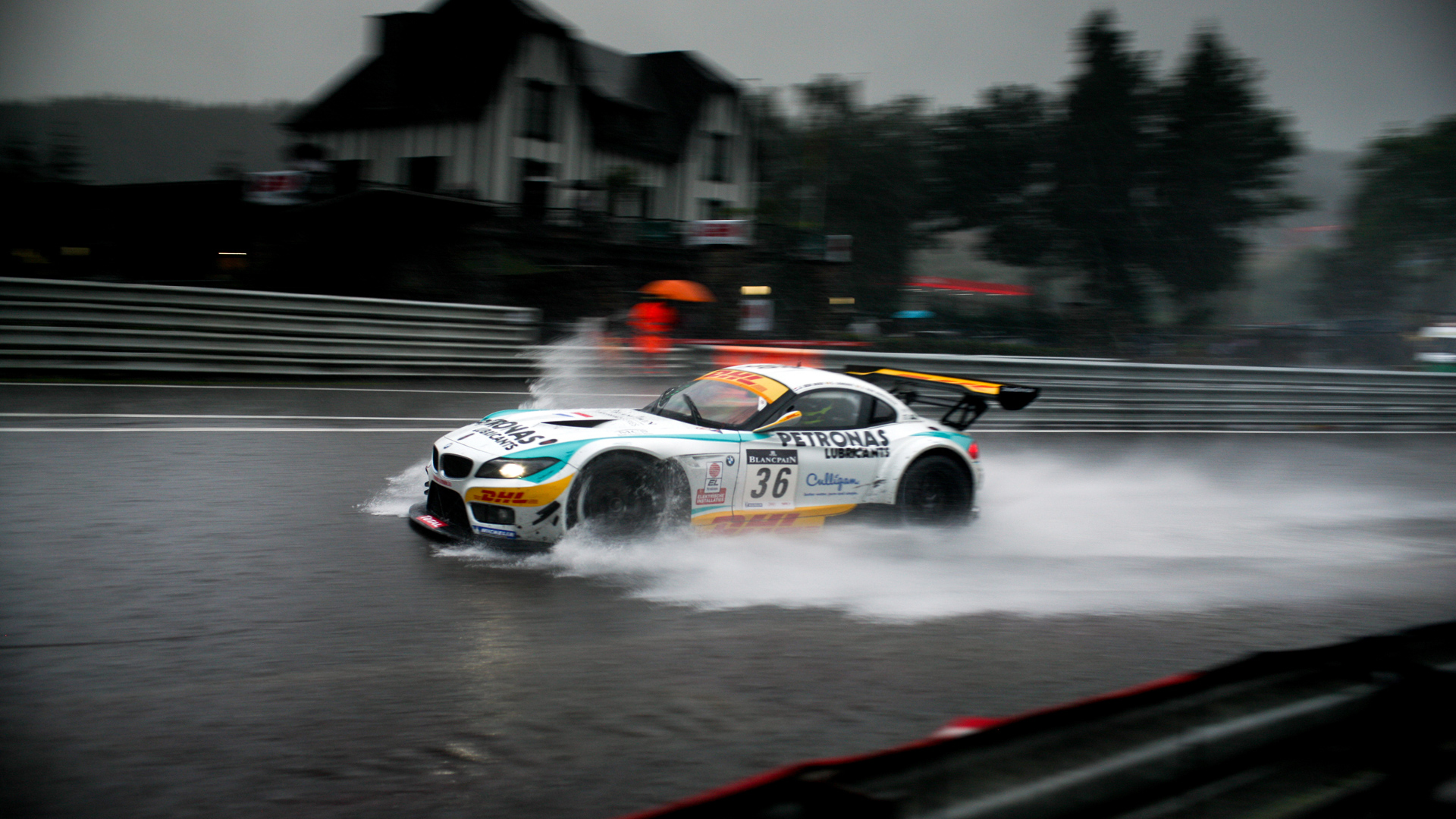 Bmw Rain Race Wallpaper HD Car