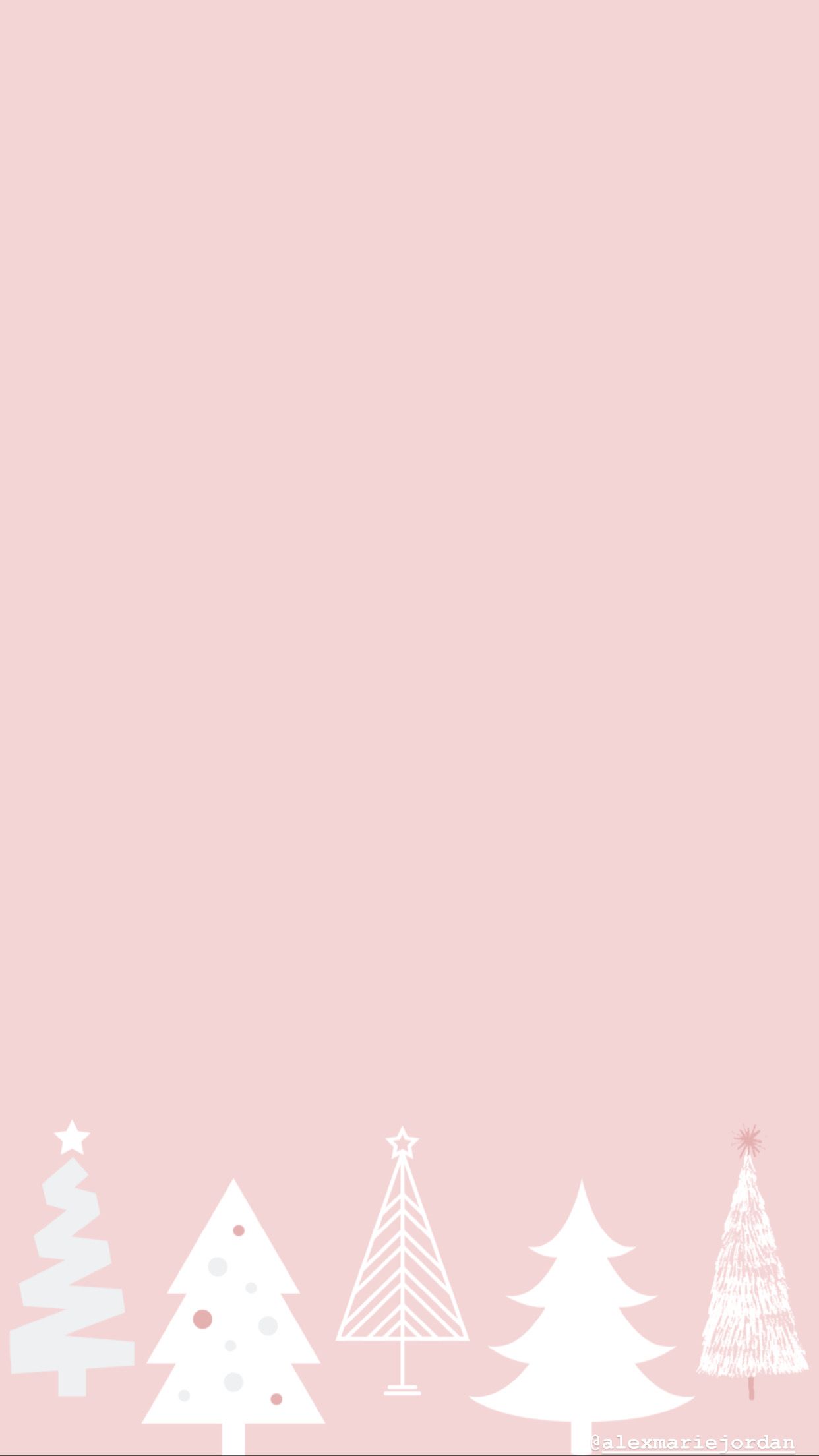 Pink Christmas Wallpaper