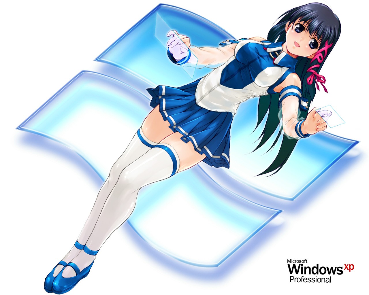 Anime Windows Girl Wallpaper