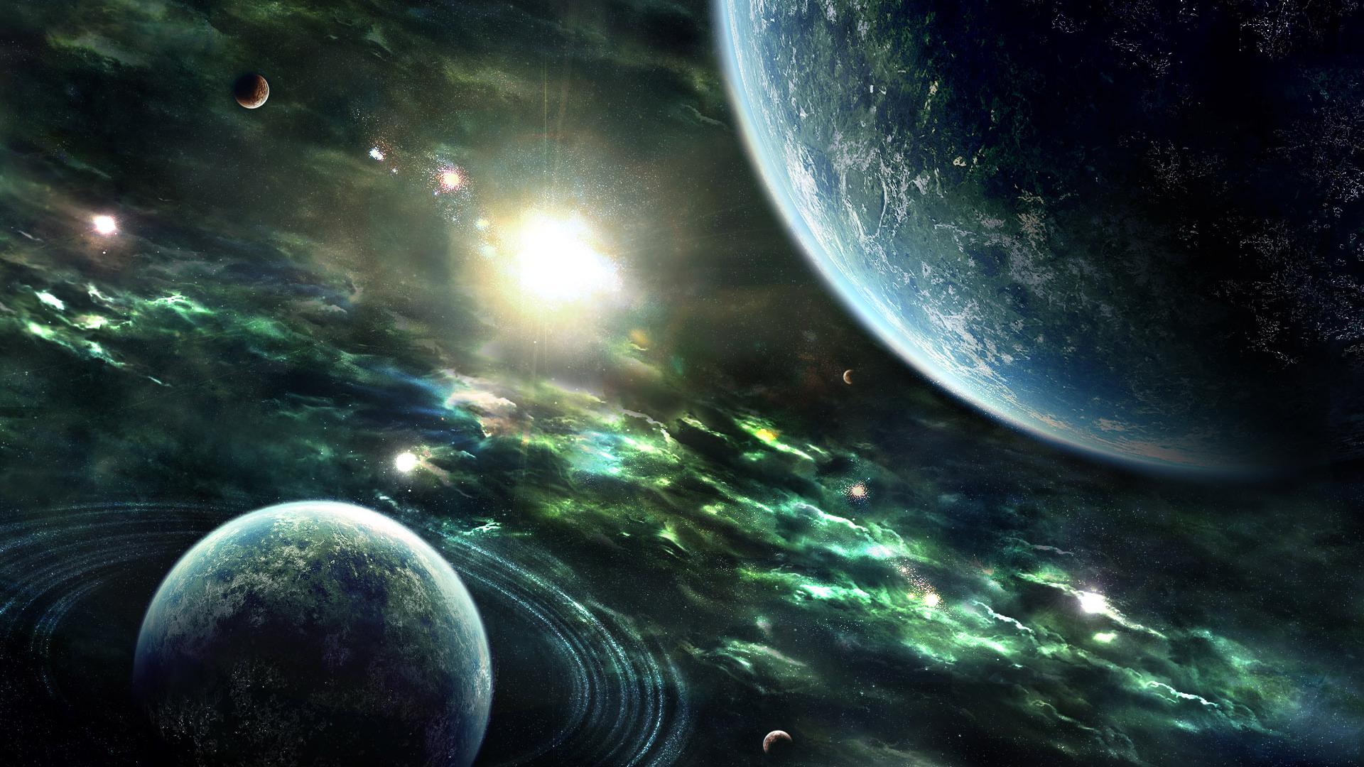 Wonderful HD Space Scene Wallpaper