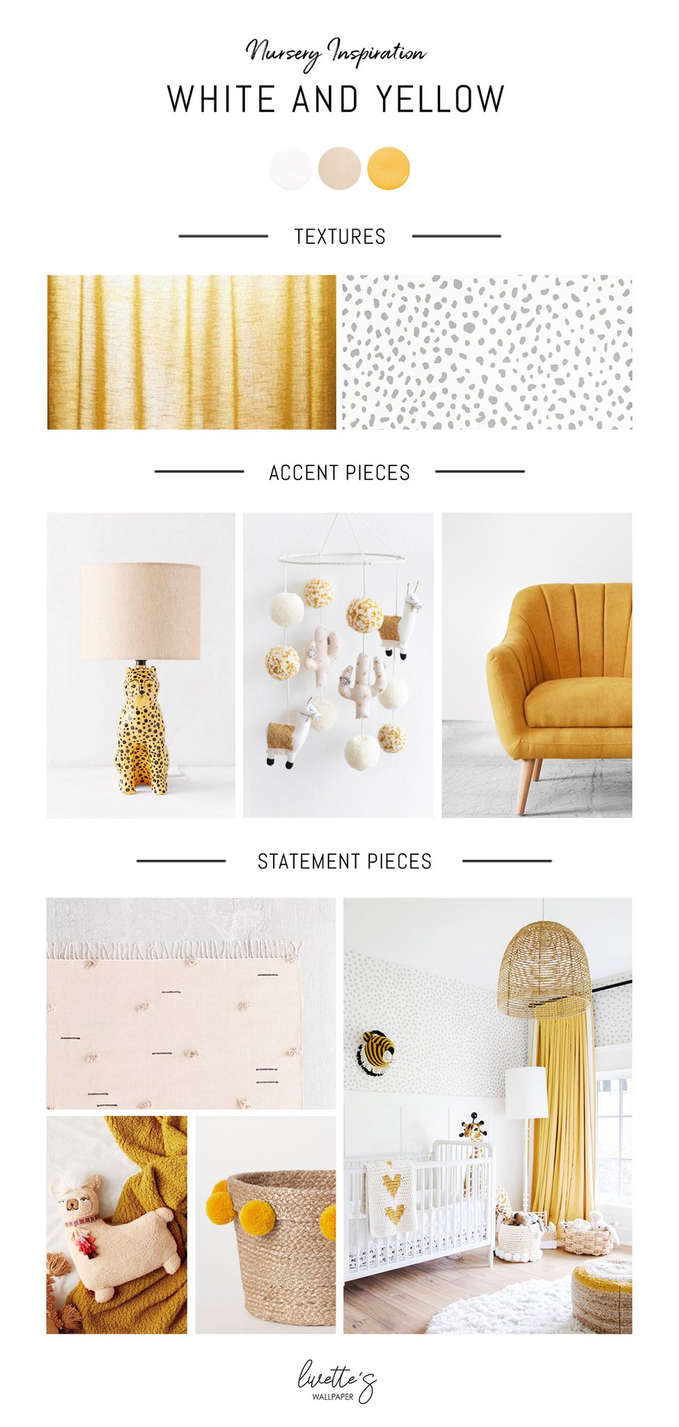 White And Yellow Nursery Interior Mood Board Monday Livettes