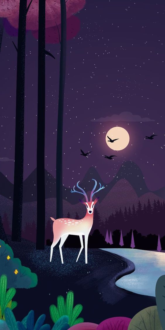 Deer Background 4K Wallpaper iPhone HD Phone #240i