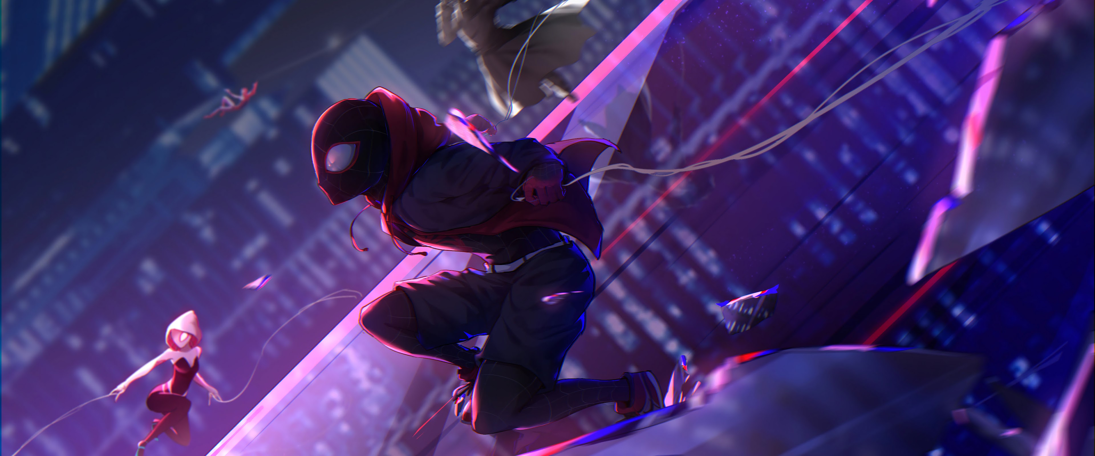 Free download Spider Man Into the Spider Verse Miles Morales 8K Wallpaper 8  [3840x1600] for your Desktop, Mobile & Tablet | Explore 20+ Miles Morales  Spider Verse Wallpapers | Verse Wallpaper, Wallpaper
