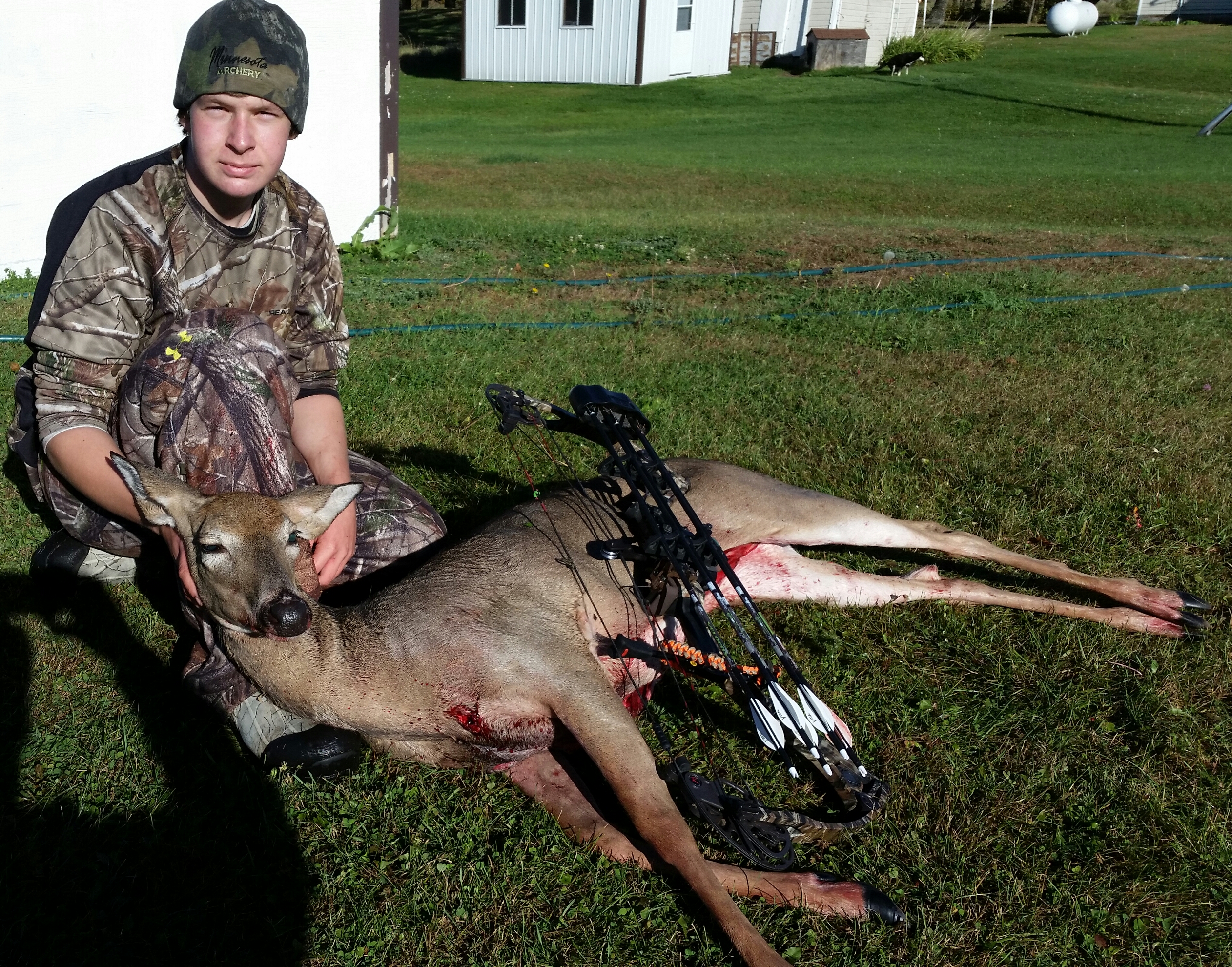 No Antlers But It S My First Deer Whitetail Doe In Eagle Bend Mn By