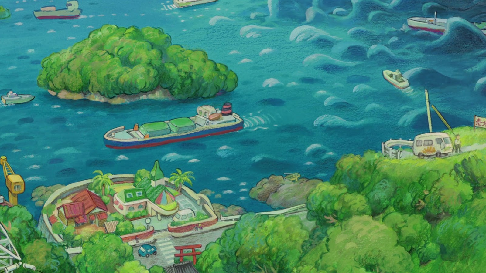 Anime Landscape Ponyo Background