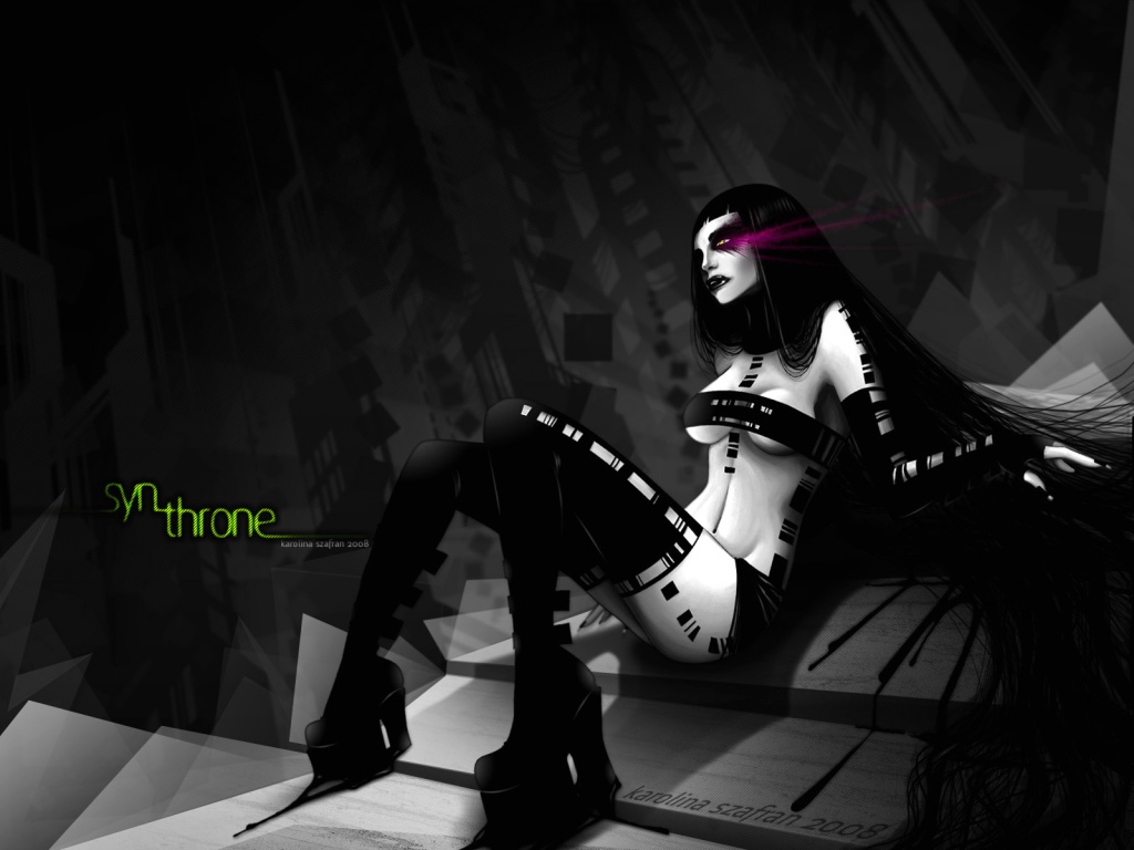 Gothic Girl Emo Drawing Desktop Wallpaper And Stock Photos