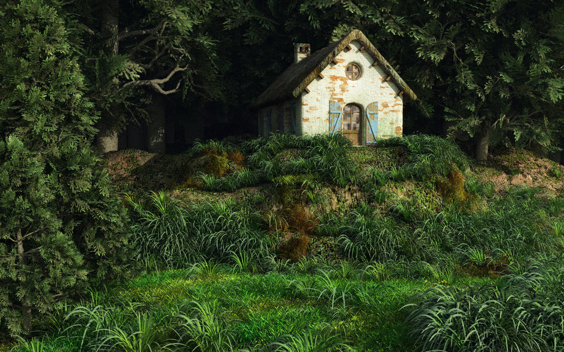 Cottage In The Woods By Afterdeath