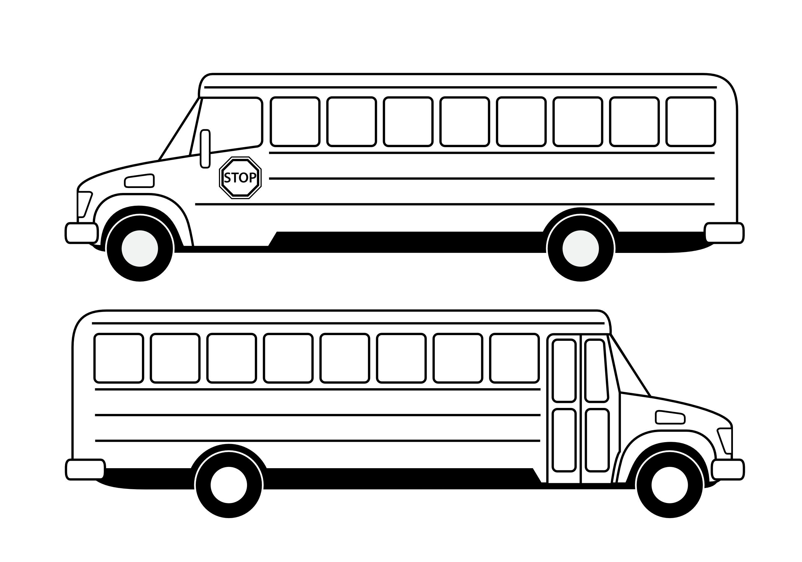 Bus Clipart Black And White HD Image Wallpaper Aduphoto