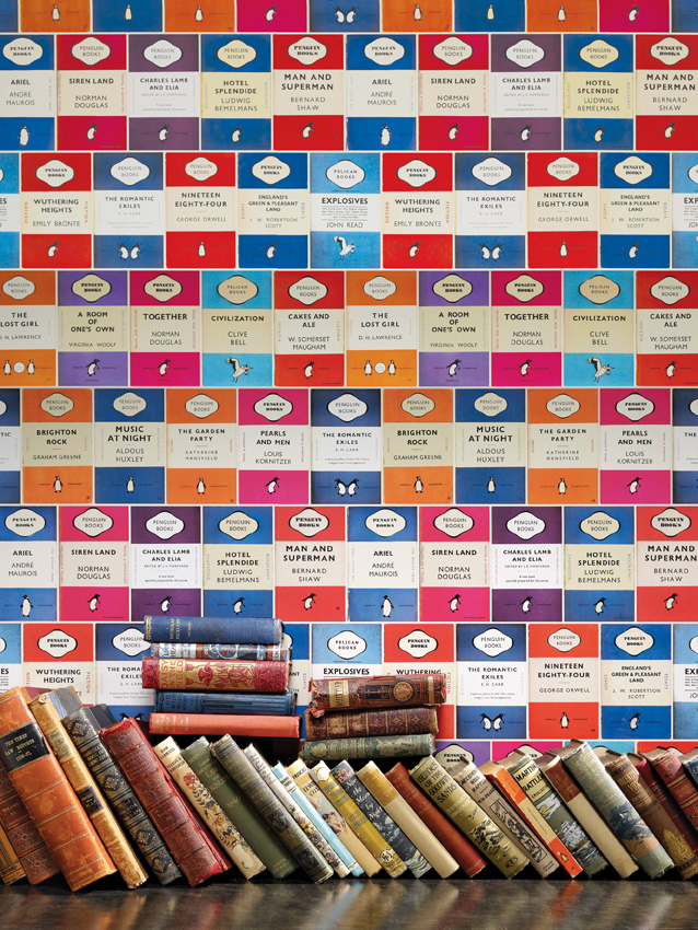 Penguin Library Book Wallpaper By Osborne Little Fresh Design