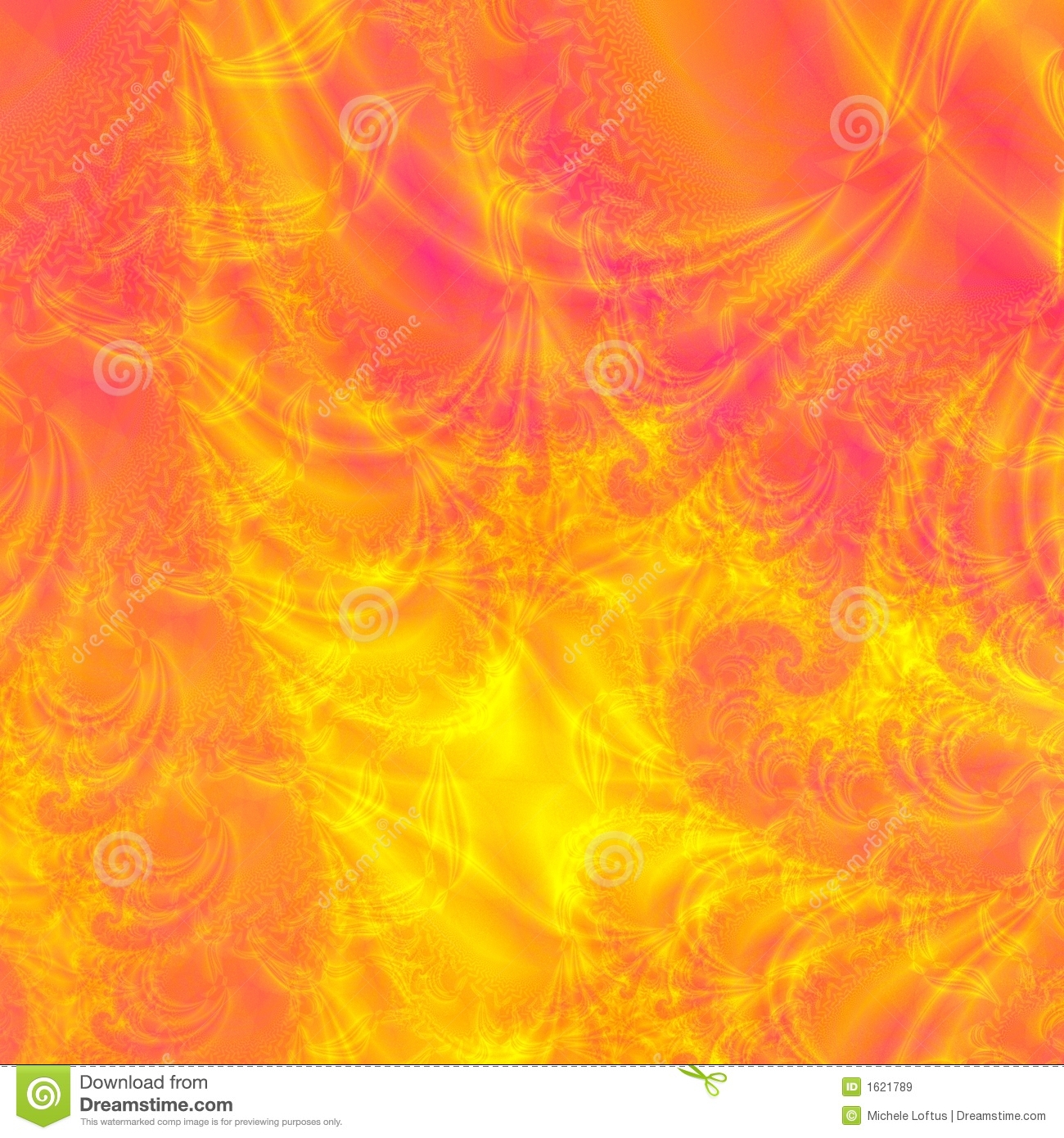 Bright Neon Orange Background Abstract