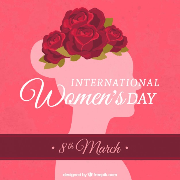 International womens day card Vector Free Download