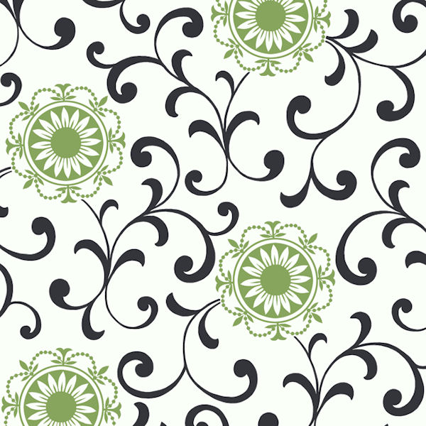 Scroll Design Wallpaper With