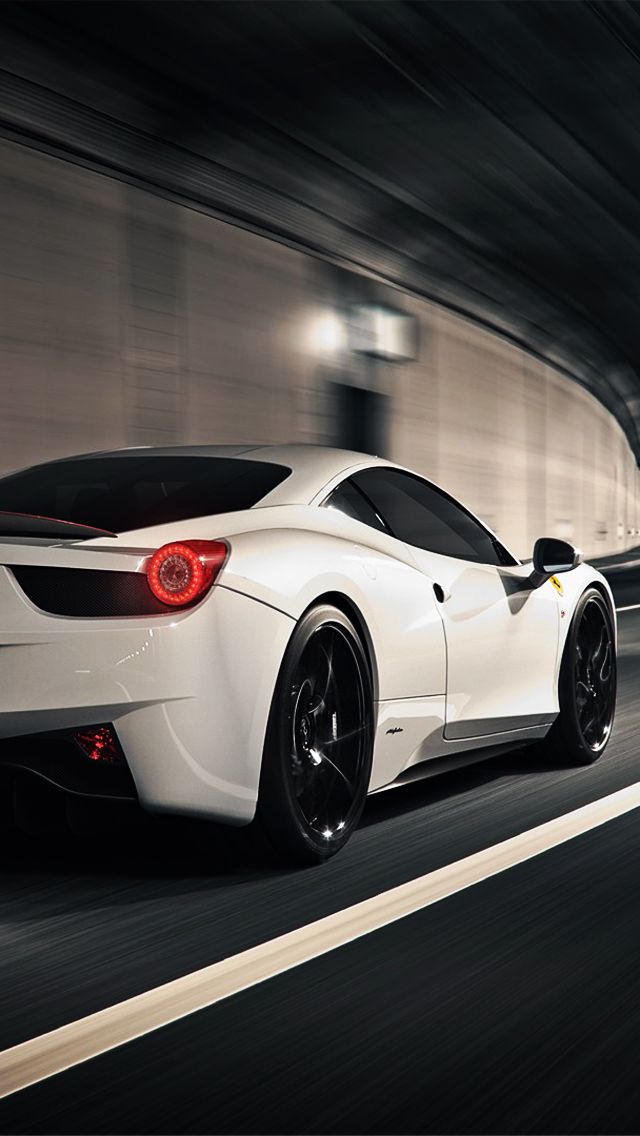 White Ferrari Italia Luxury Cars