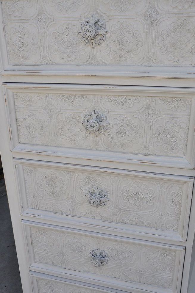 Free download Hometalk How to Use Textured Wallpaper on Furniture