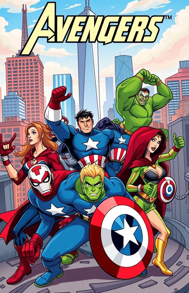 Avengers Cartoon Wallpaper