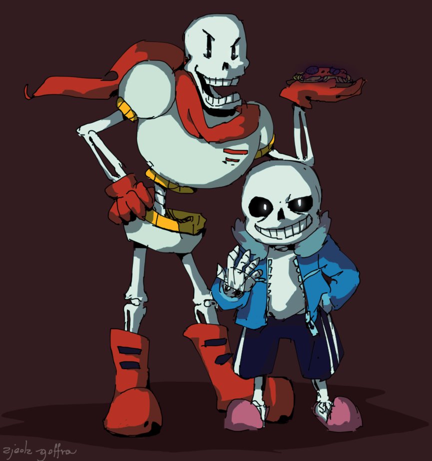 Undertale Papyrus And Sans By Zjedz Goffra