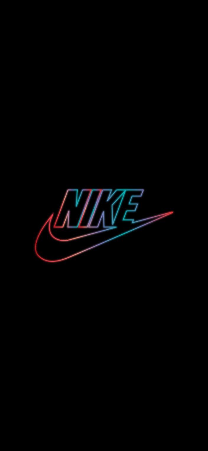 Nike neon oled black wallpapers Wallpaperize Nike logo