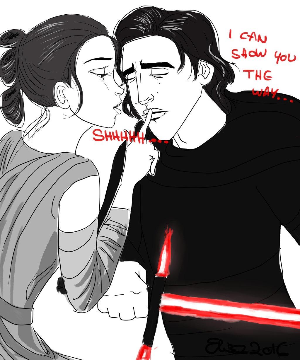 Rey and Kylo Ren by lisuli79 on
