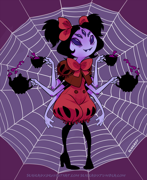 Undertale Muffet By Seagerdy