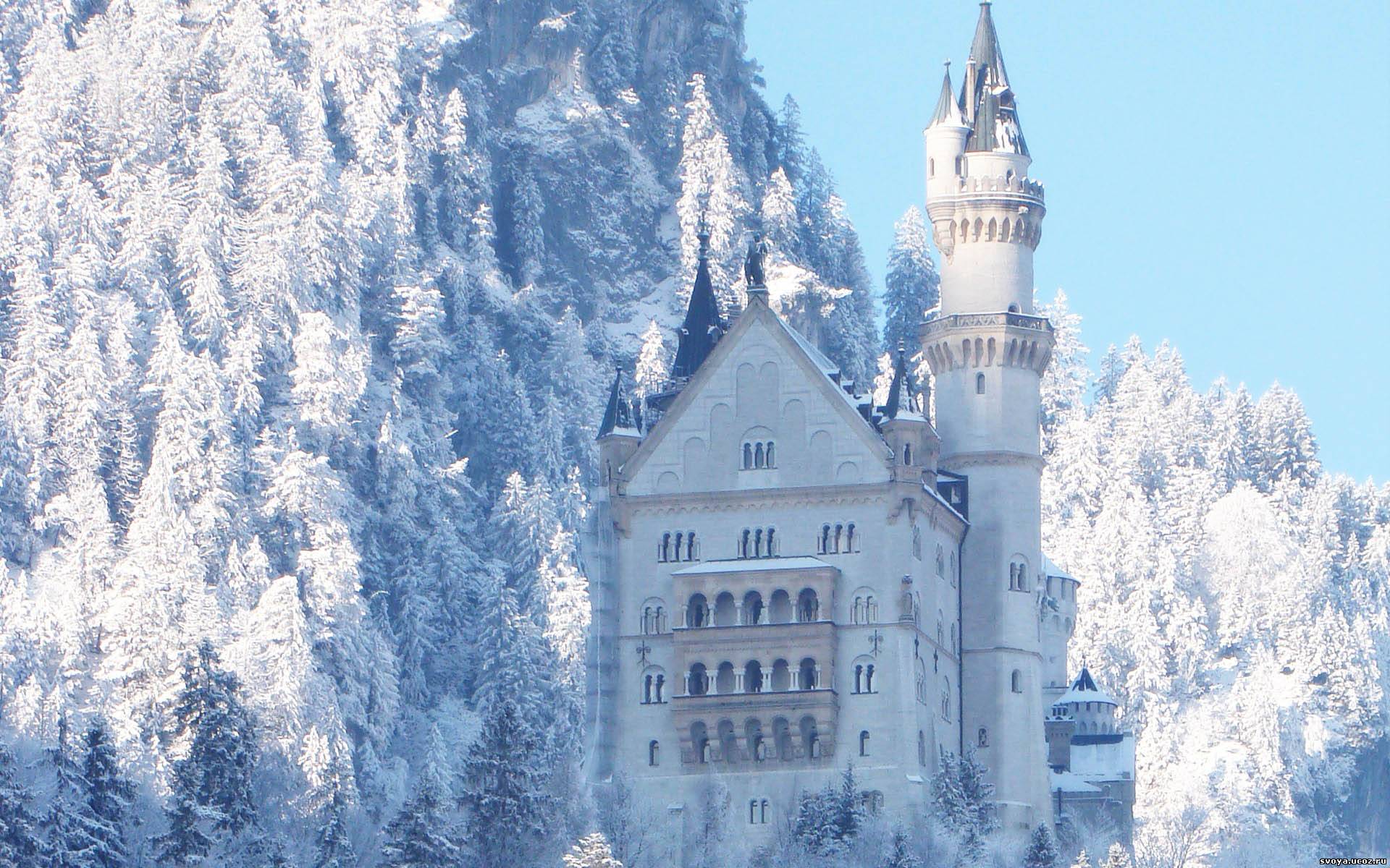 Winter The Castle Wallpaper