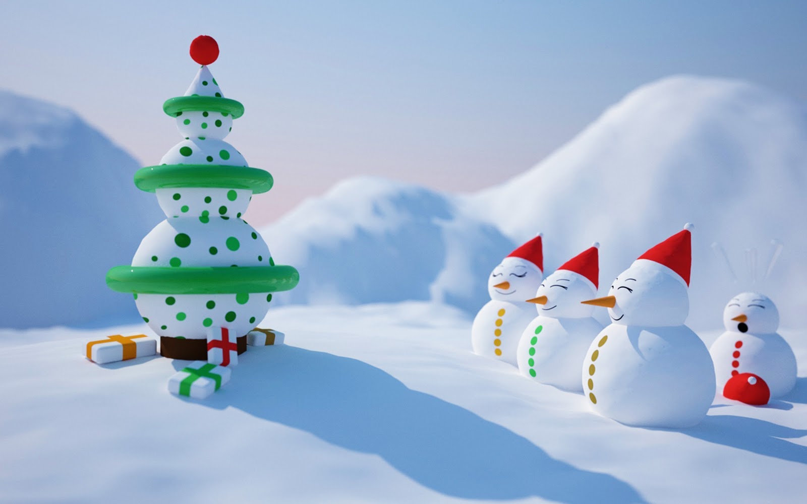 Animated Christmas Desktop Background