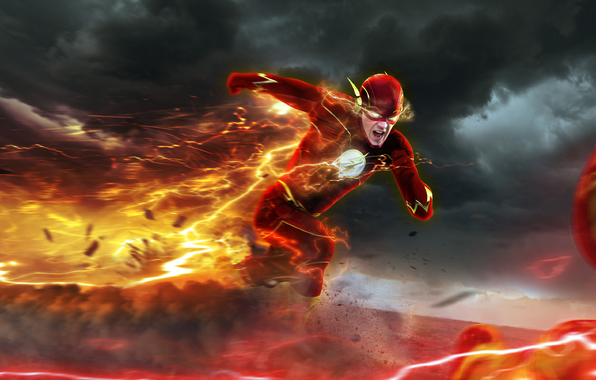 Flash Art Barry Allen The Professor Zoom Reverse