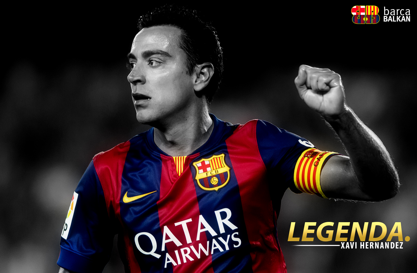 Xavi Hernandez 2015 FC Barcelona WALLPAPER by SelvedinFCB on
