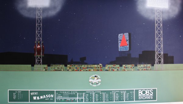 Fenway Park Mural With Glow In The Dark Lights Yelp