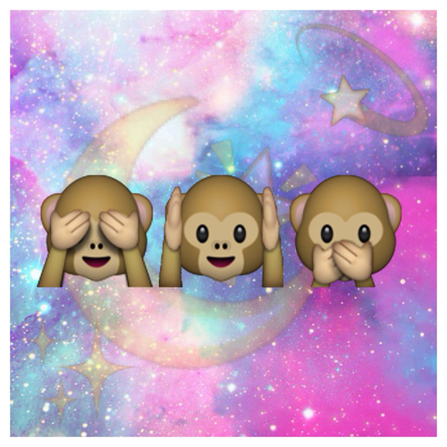 most popular tags for this image include cute monkey and emoji
