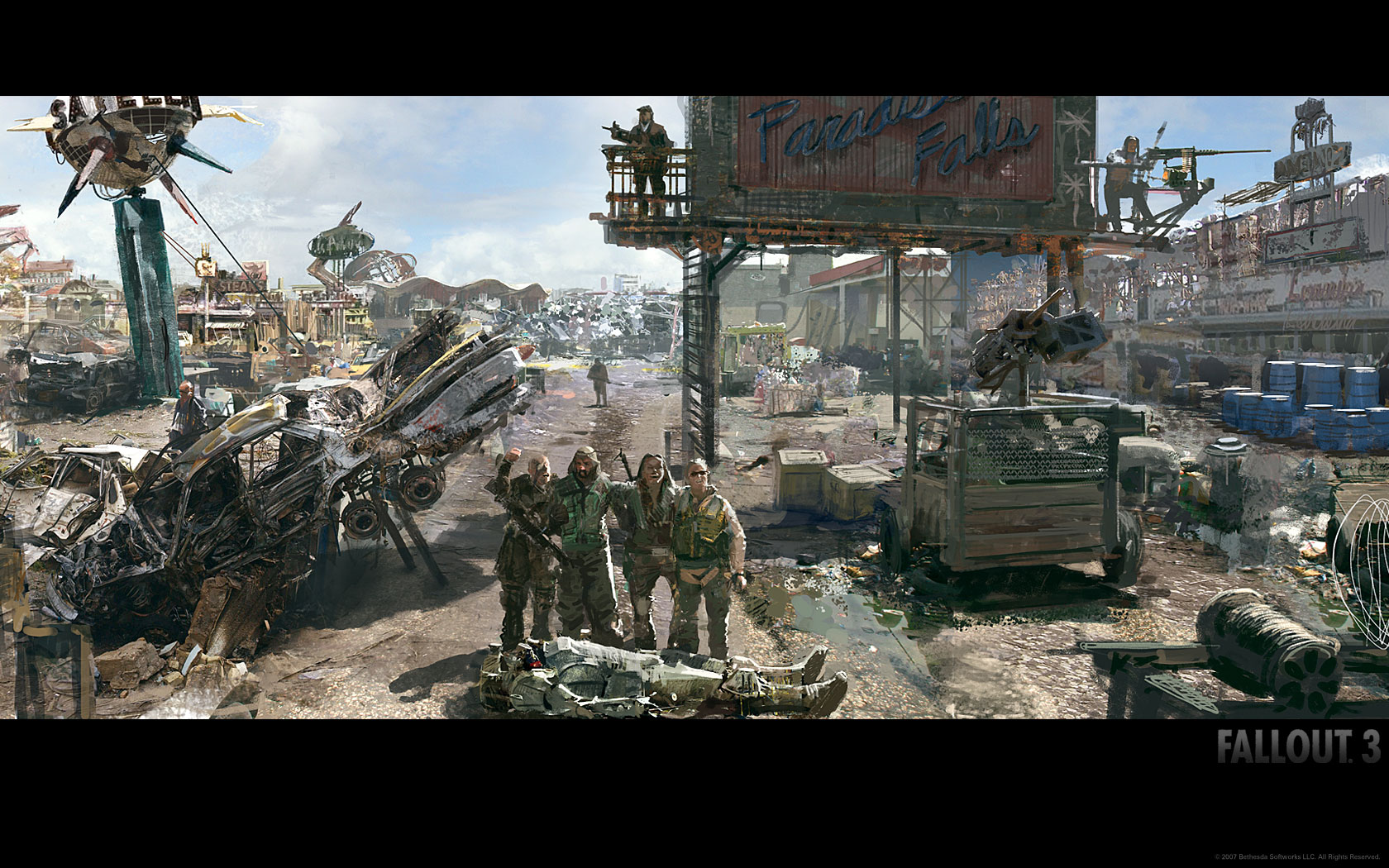 Fallout Concept Art Wallpaper Background