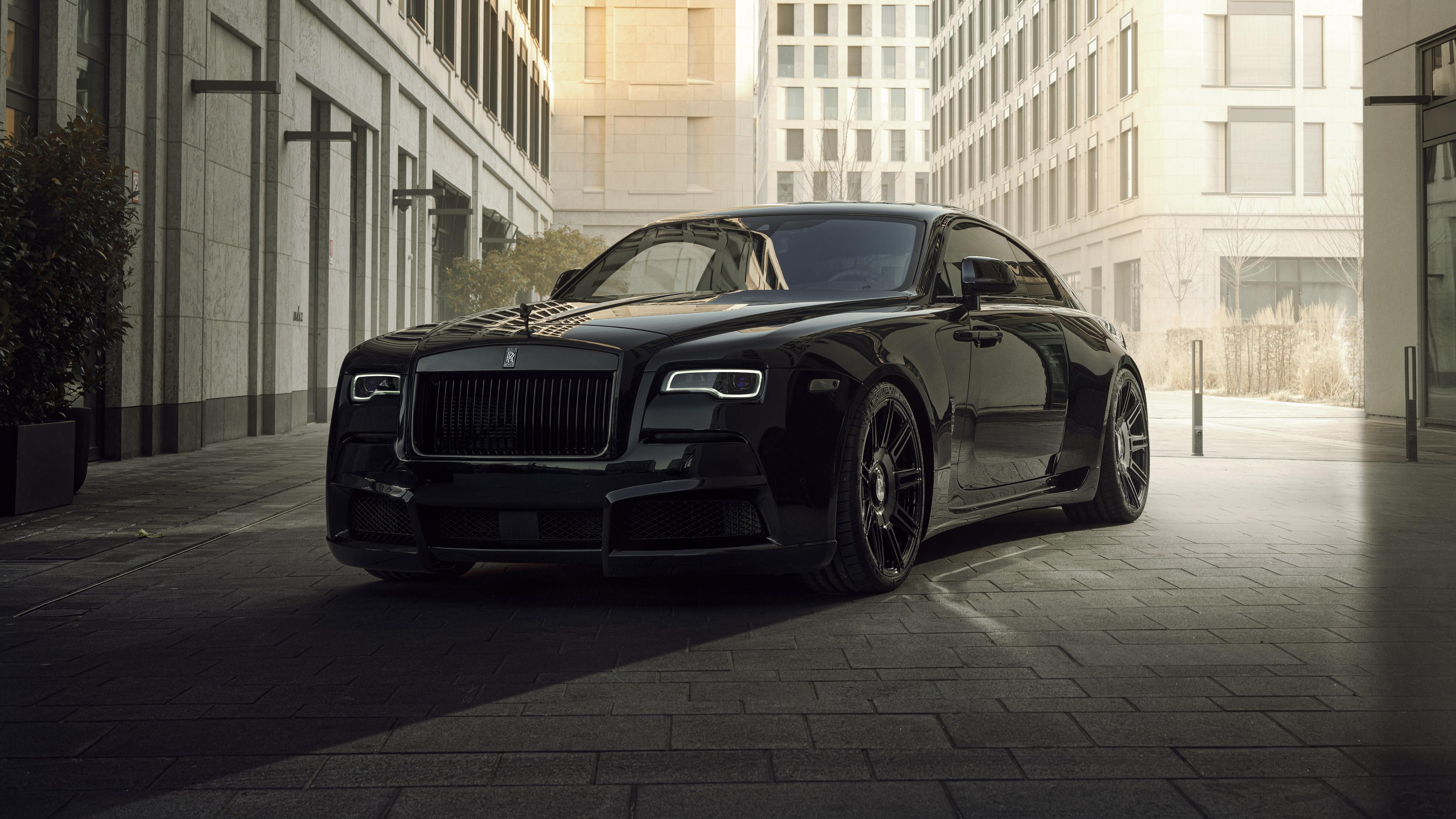 Spofec Rolls Royce Wraith Black Badge Overdose 5k Wallpaper