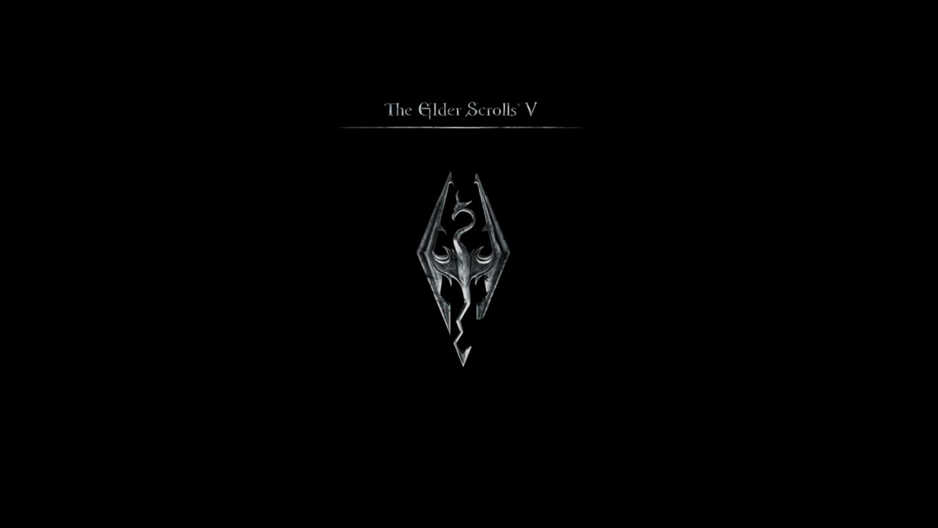 The Elder Scrolls V Skyrim Logo Wallpaper