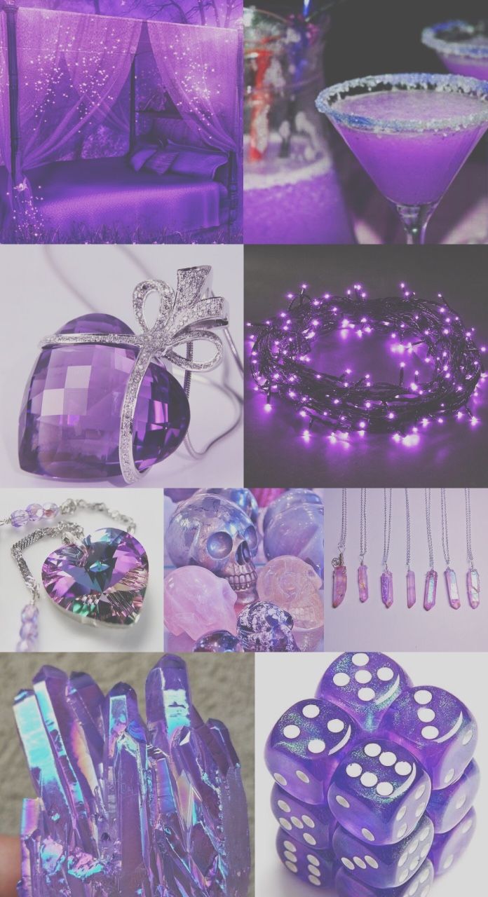 Loubeccabee Walls Purple Collage Wallpaper