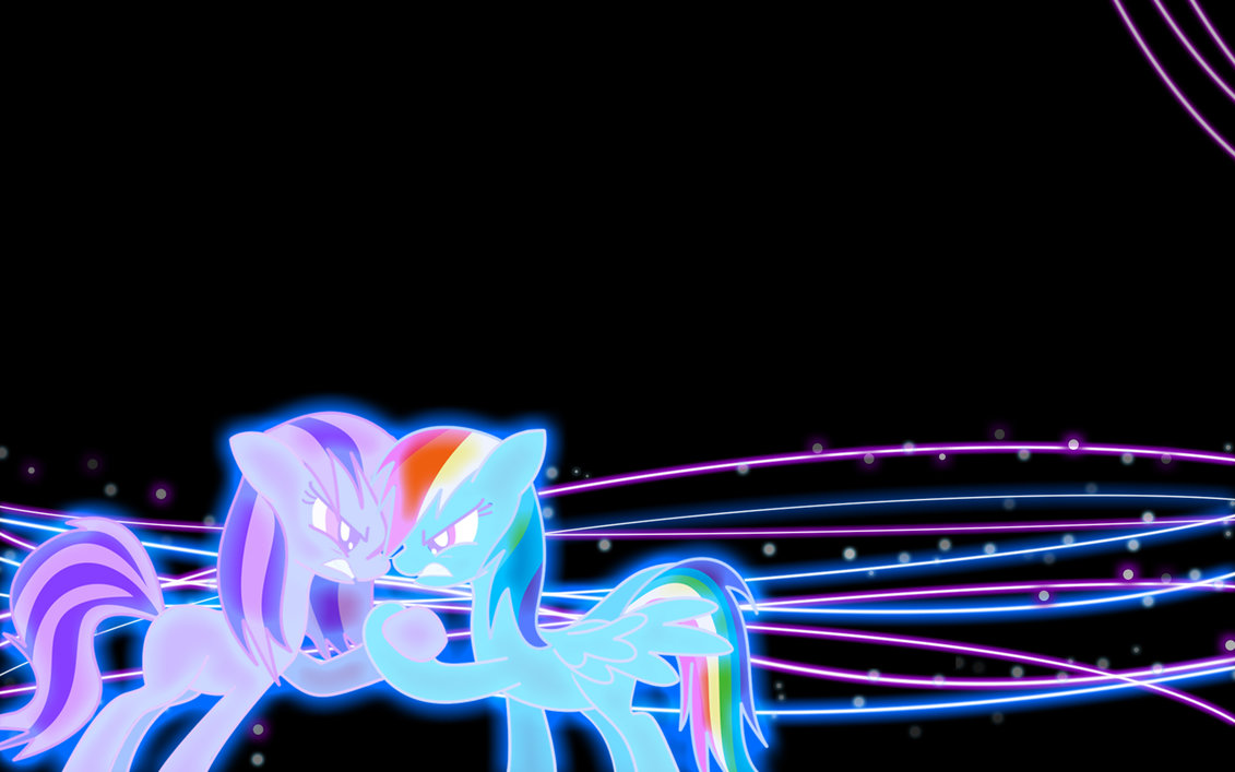 Aegis And Rainbow Dash Neon Colored Verison By Johnlennox On