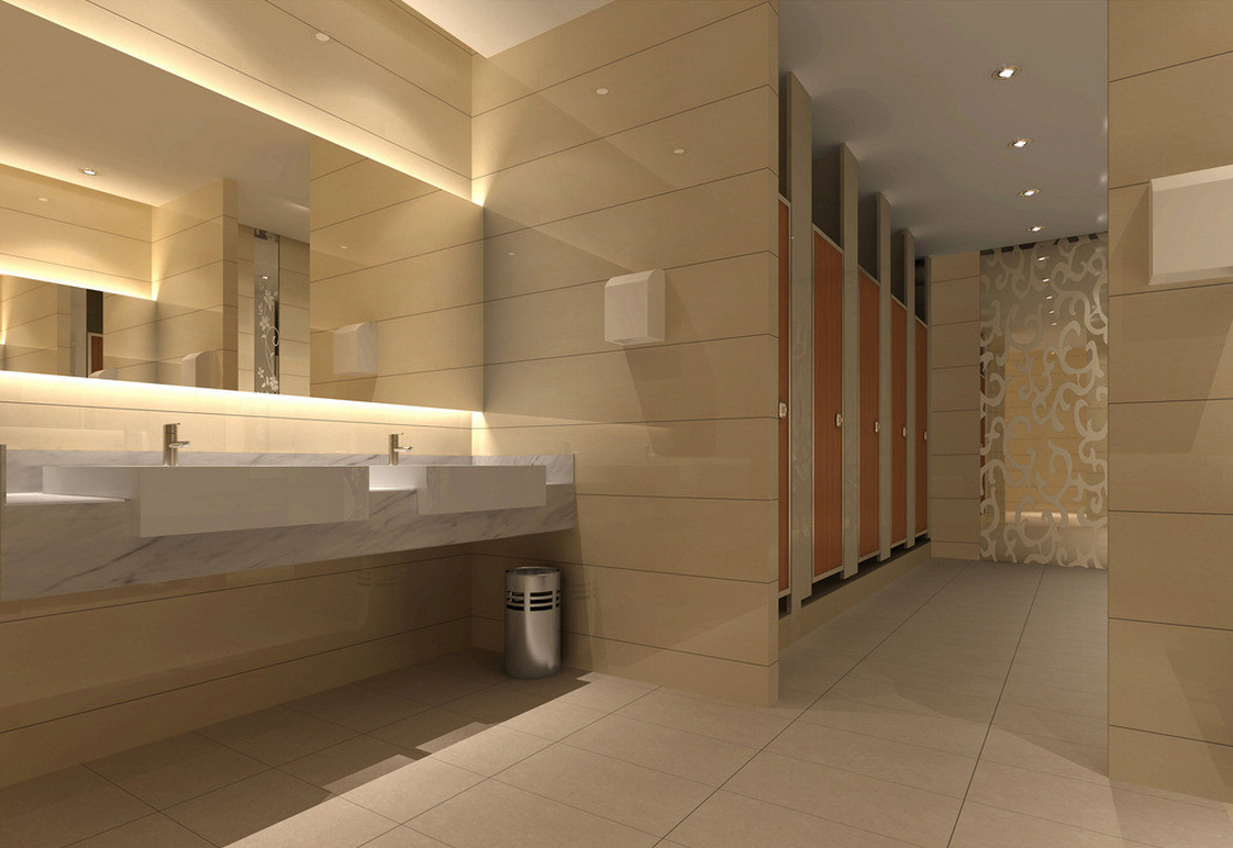 End Public Toilet Interior Design 3d For Gentlemen