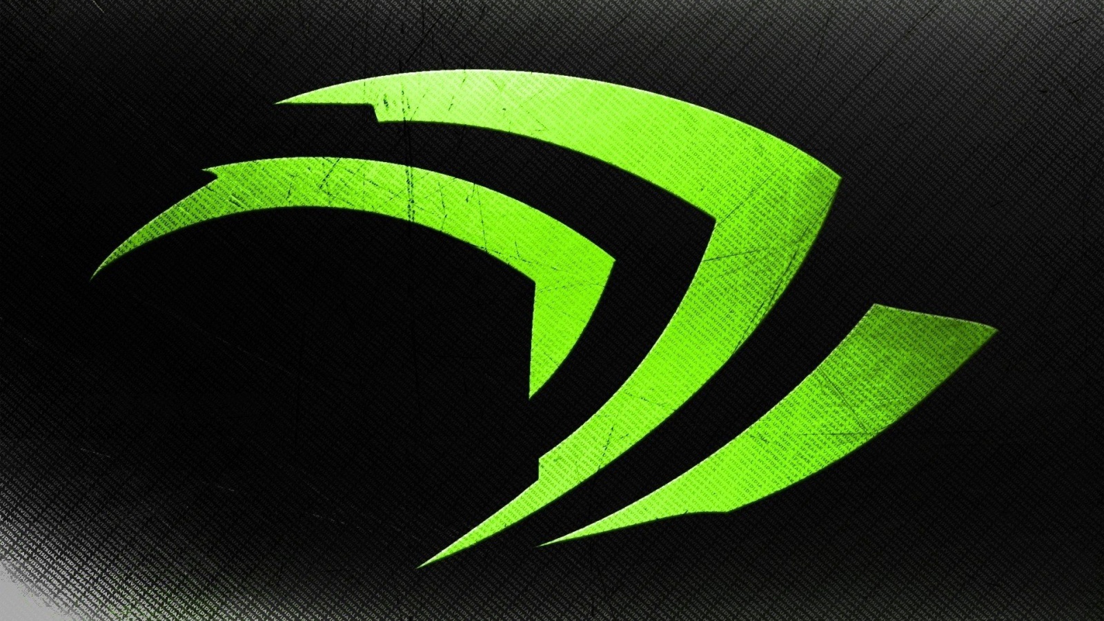 Cool HD Nvidia Logo Brand Green Black Background