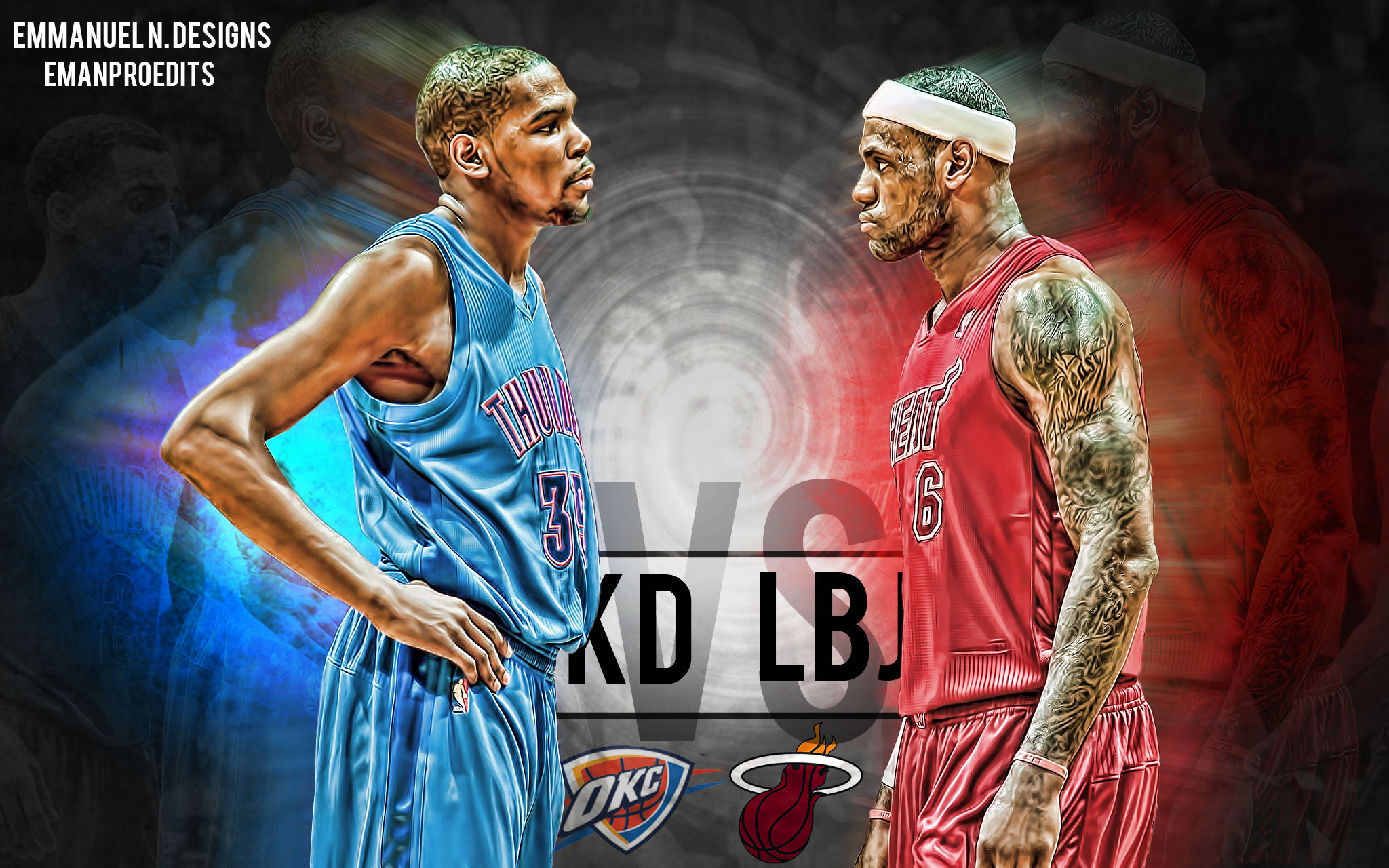 Lebron James And Kevin Durant Wallpaper