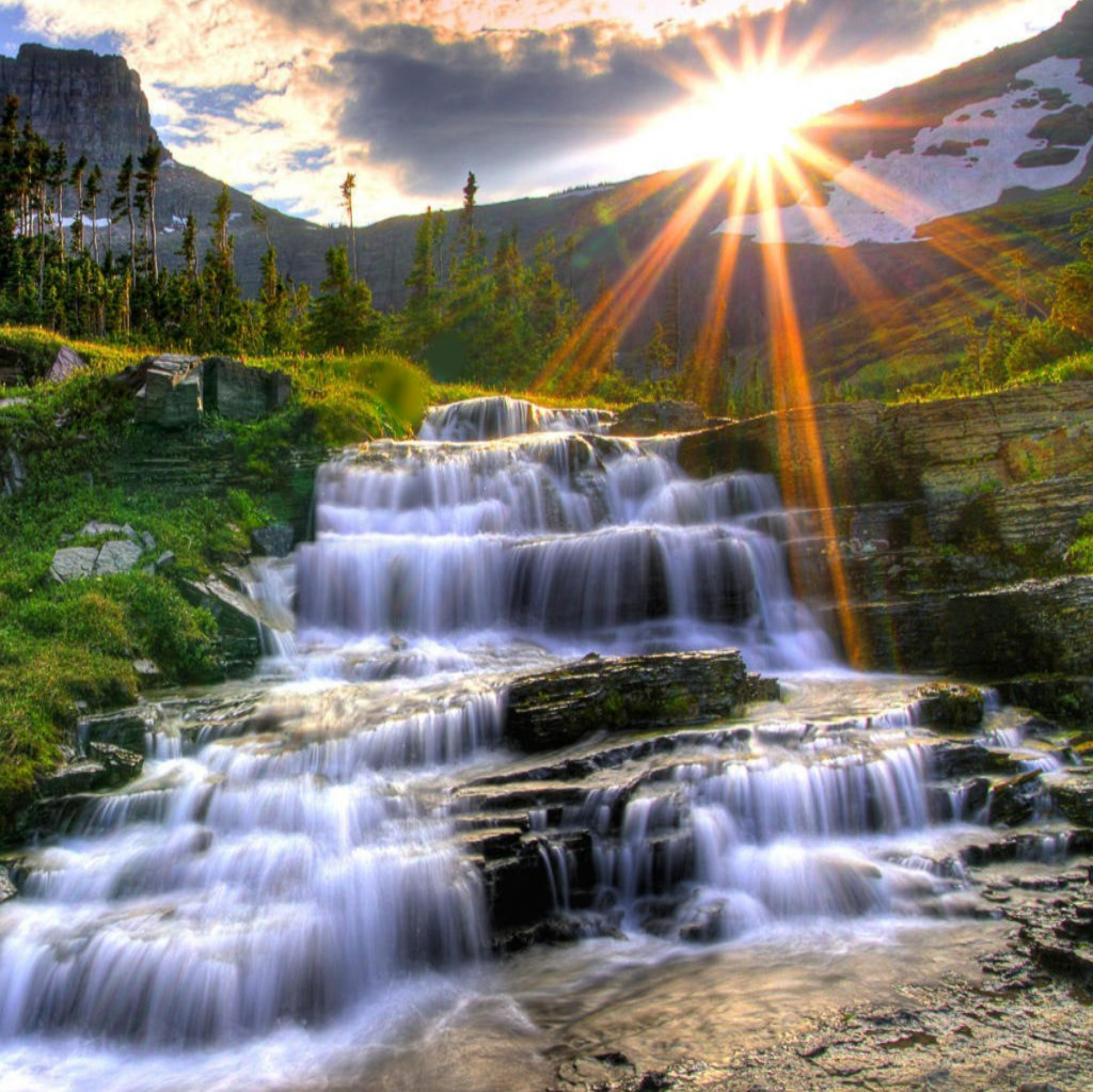 Beautiful Waterfalls Sceneries Wallpaper