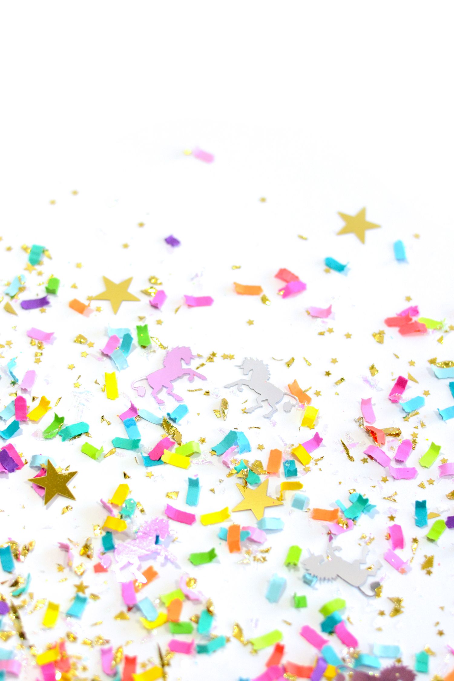 Unicorn Dandruff Confetti Background Wallpaper
