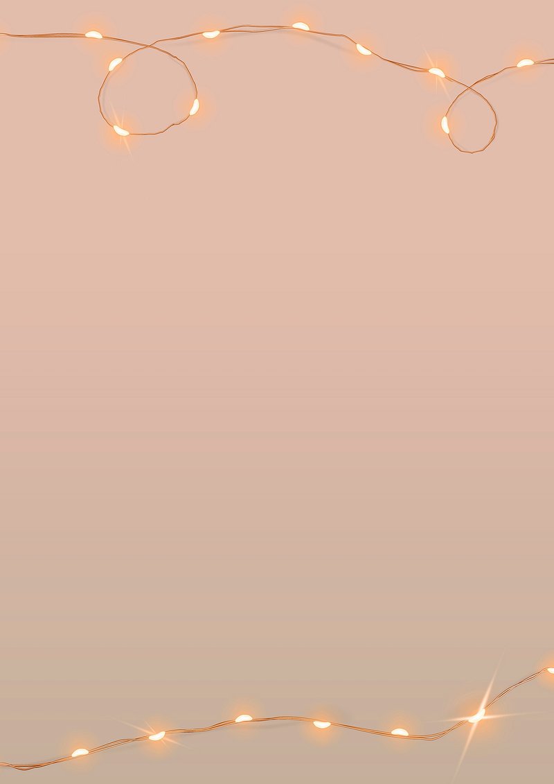 Aesthetic Fairy Lights Background Wallpaper