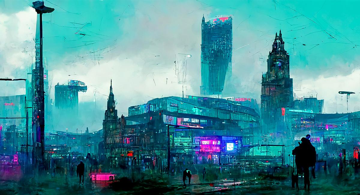 The Beautifully Haunting AI Generated Images of Manchester