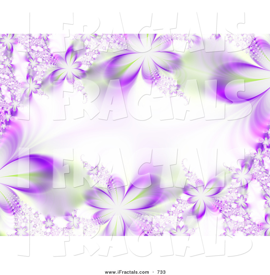 purple flower wallpaper border