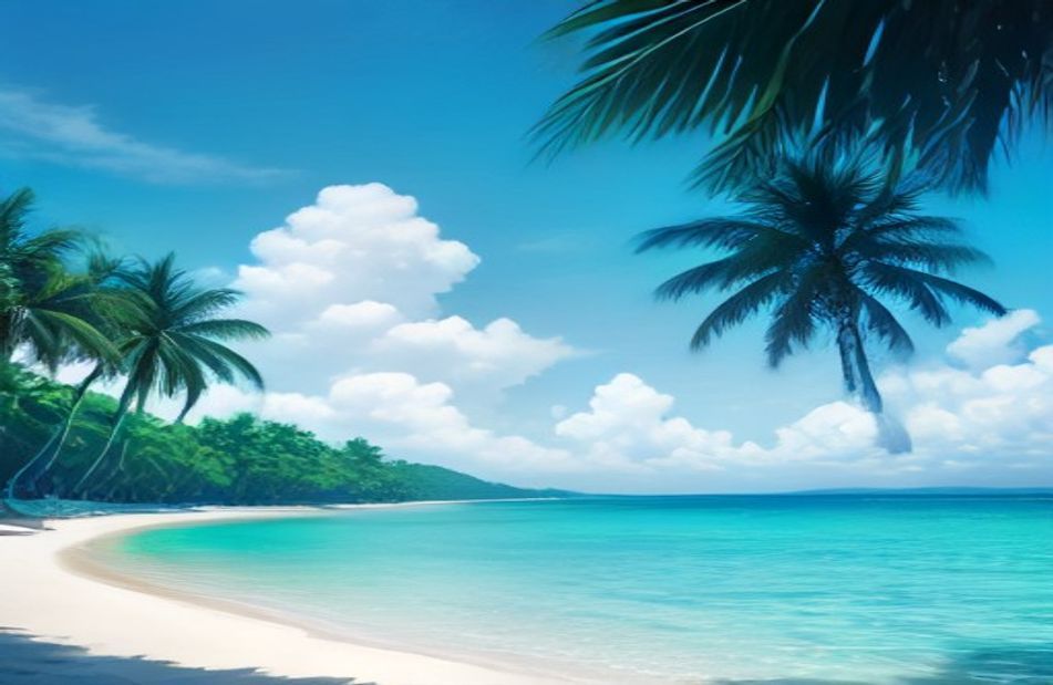 Tropical Island Wallpaper