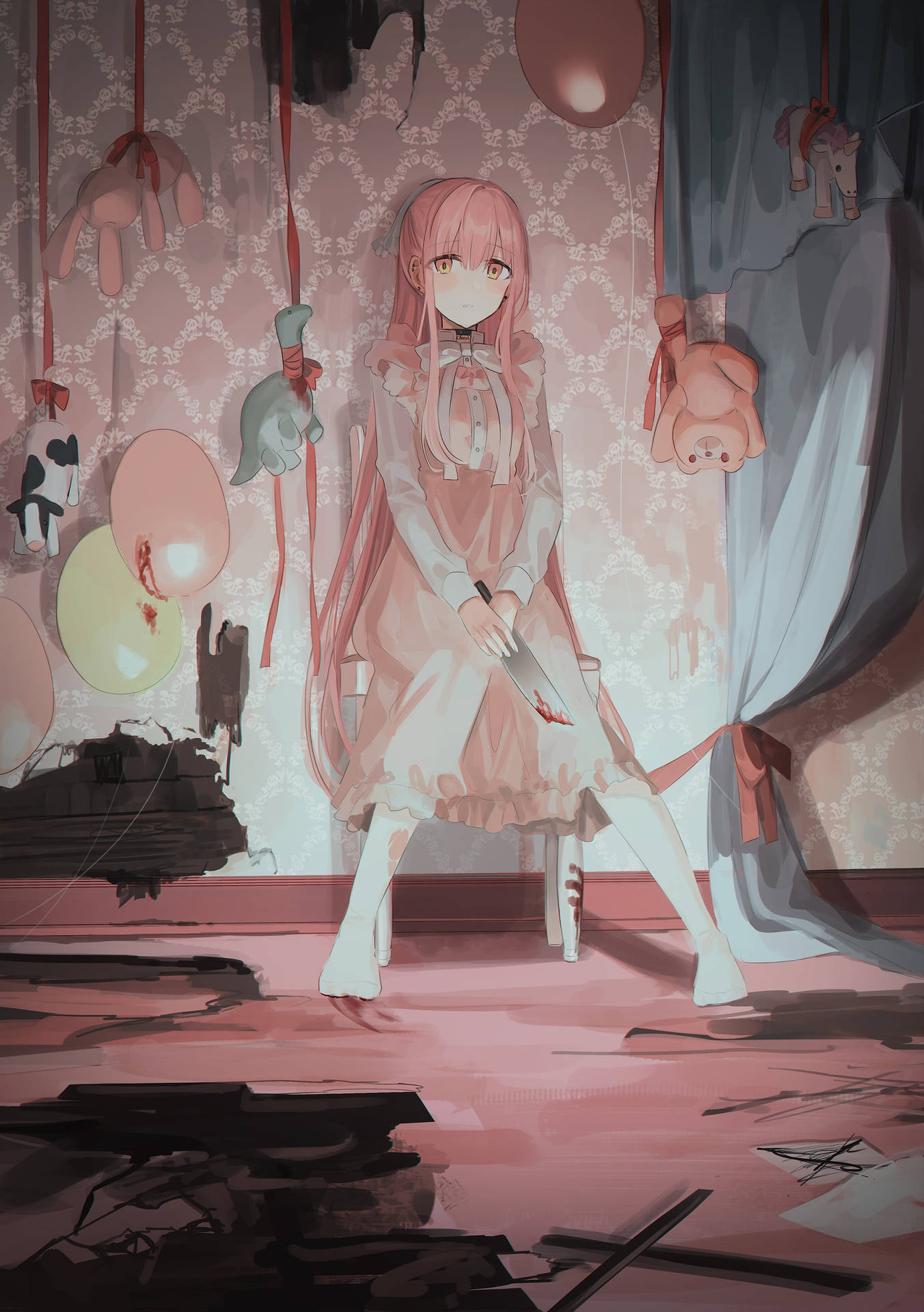 Aesthetic Sad Anime Girl Wallpaper