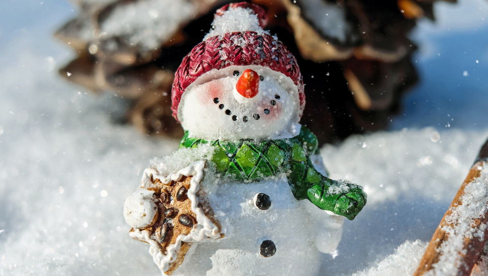 Wallpaper Winter Snowman Funny Holiday