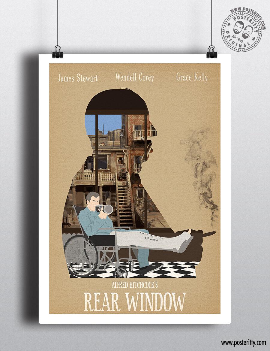 Rear Window Alfred Hitchcock Collection Minimal Movie Poster