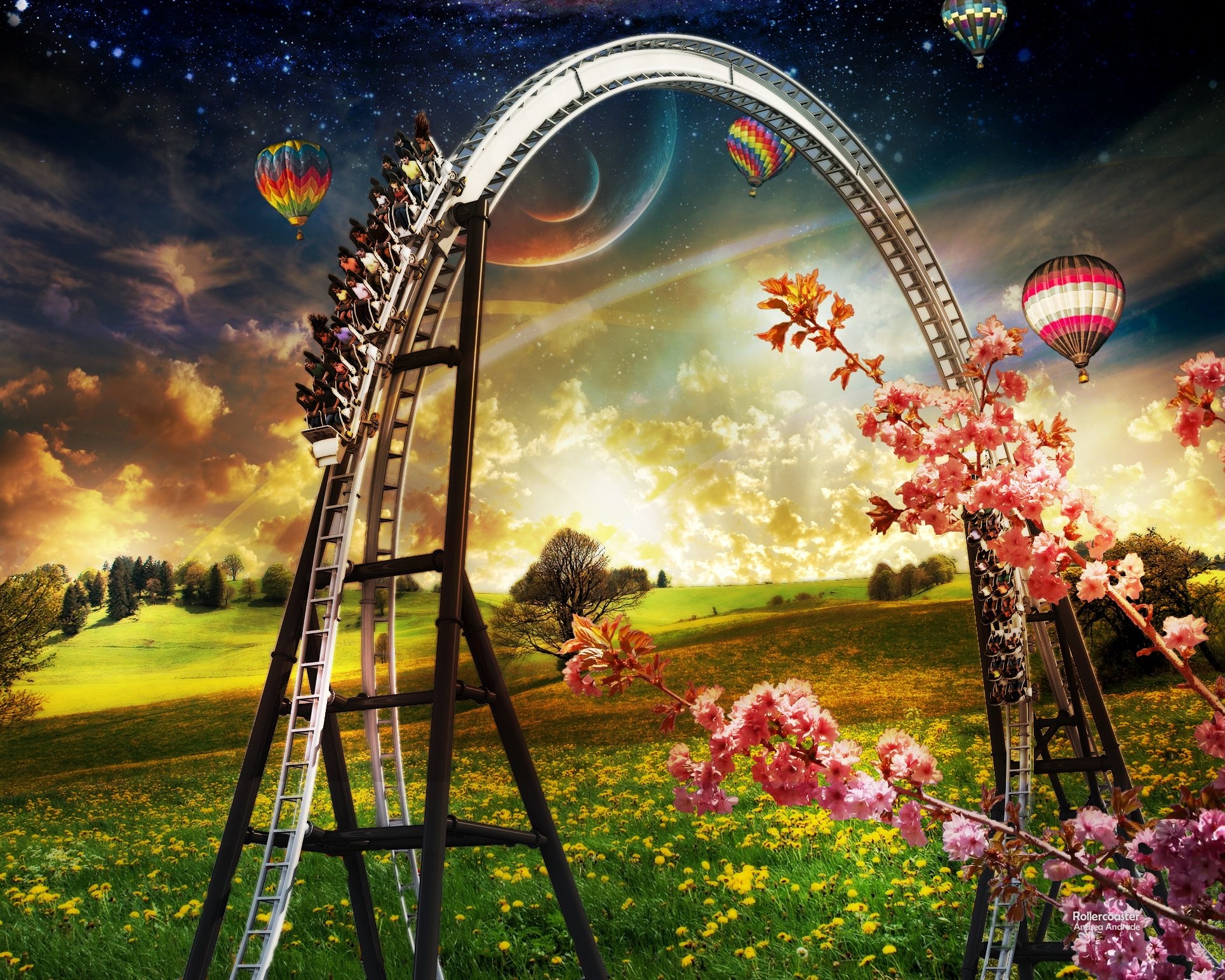 Roller Coaster Wallpaper